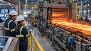 Metalworking Industry 4.0 in a modern smart steel plant