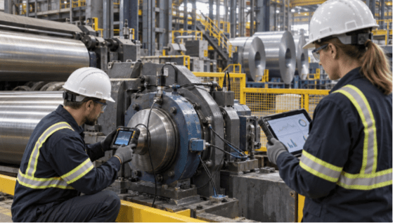 Predictive maintenance and equipment monitoring in metal manufacturing